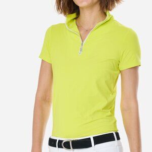 NWT Tailored Sportsman Short Sleeve Sunshirt in Citron - Size S